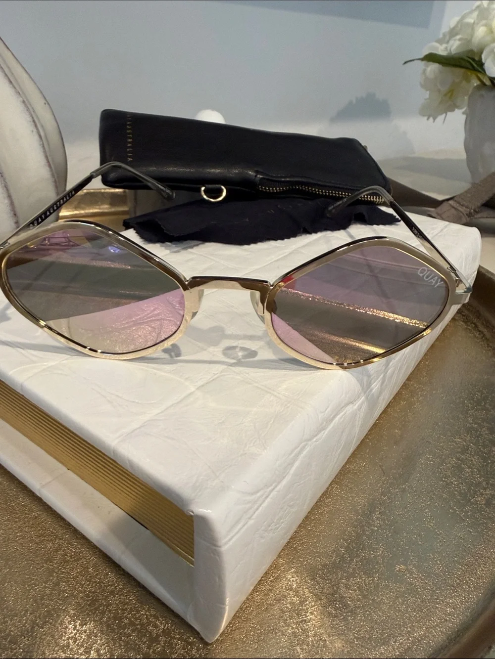 Quay x Kylie Jenner Purple Honey sunglasses